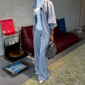 silky stripe set