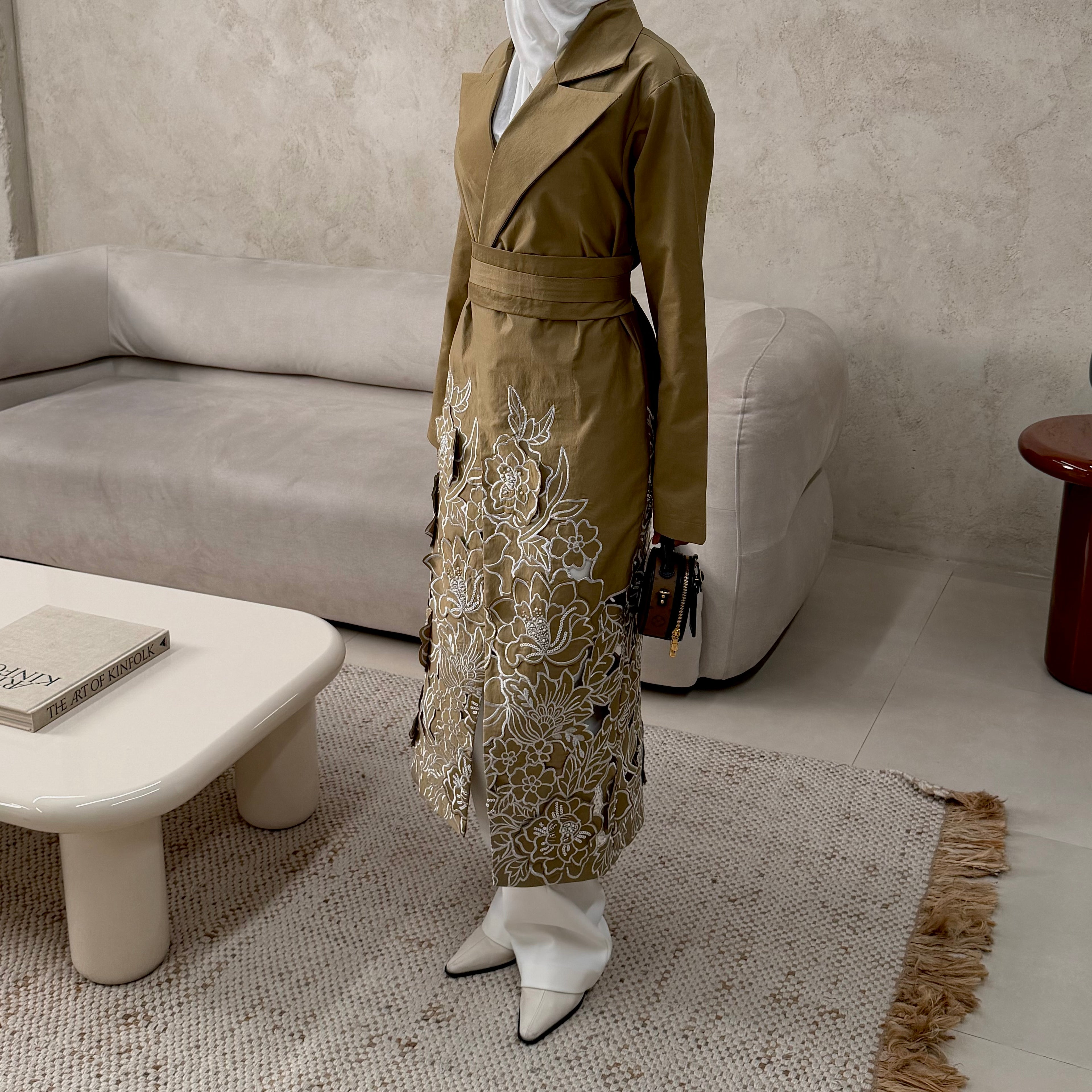 Blossom belted blazer
