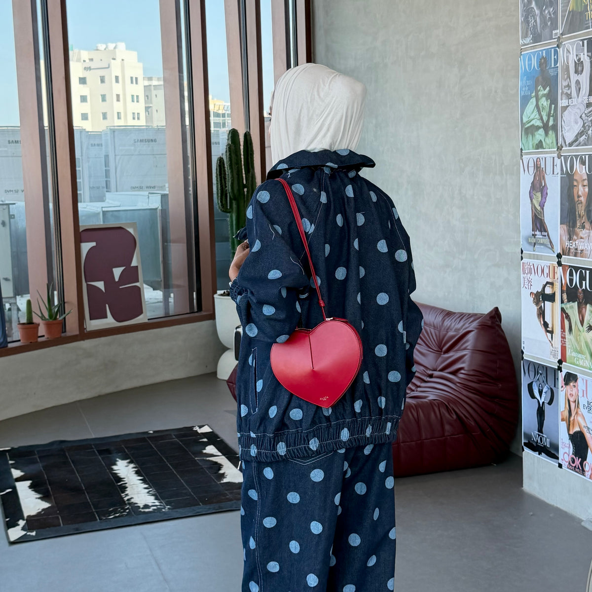Denim dots set